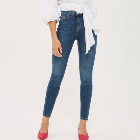 Topshop Denim - Topshop Jamie High Waist Ankle Grazer Skinny Jean
